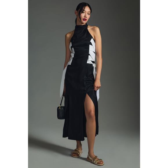 NWT Anthropologie Maeve Lace-Up Crewneck Dress - Size 6 - Picture 2 of 7